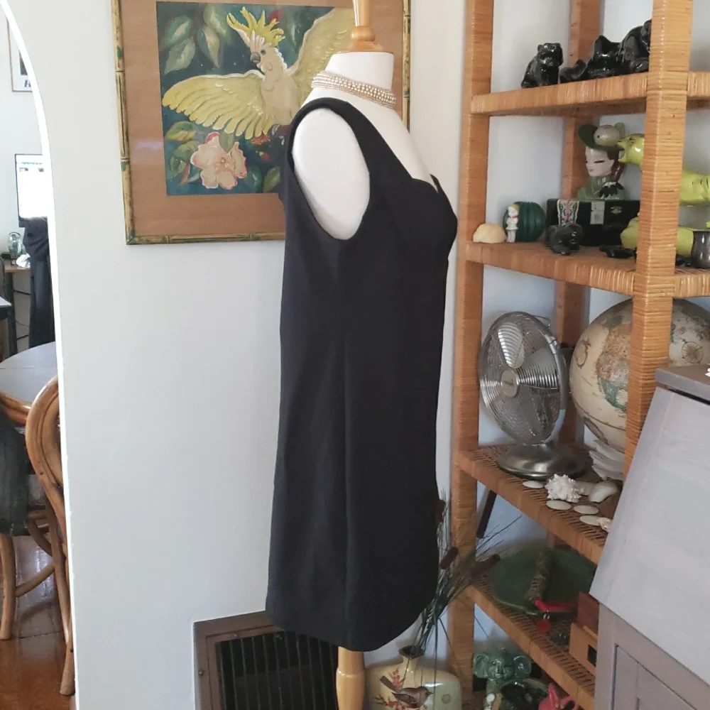 Vintage 90's Frederick's Of Hollywood Bodycon Black Dress Size XL - Picture 7 of 11